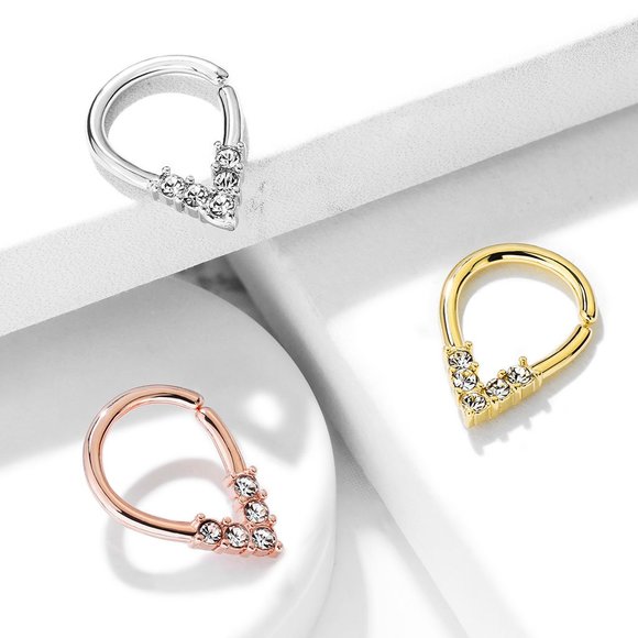 Endless Hoop Nose Ring or Cartilage Ring 18g 8mm - Picture 2 of 4